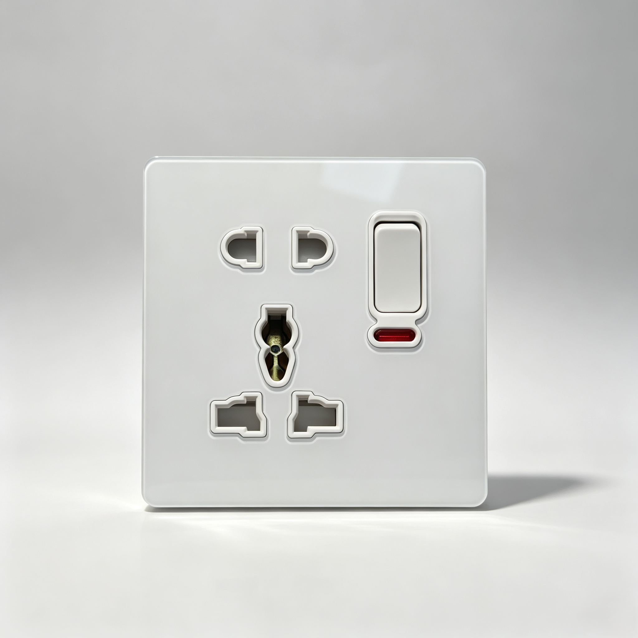 5 Pin Universal Switch Socket with Neon(A8)